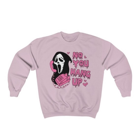 💖NWT💖No You Hang Up Mean Girls Halloween Sweatshirt - Picture 3 of 4